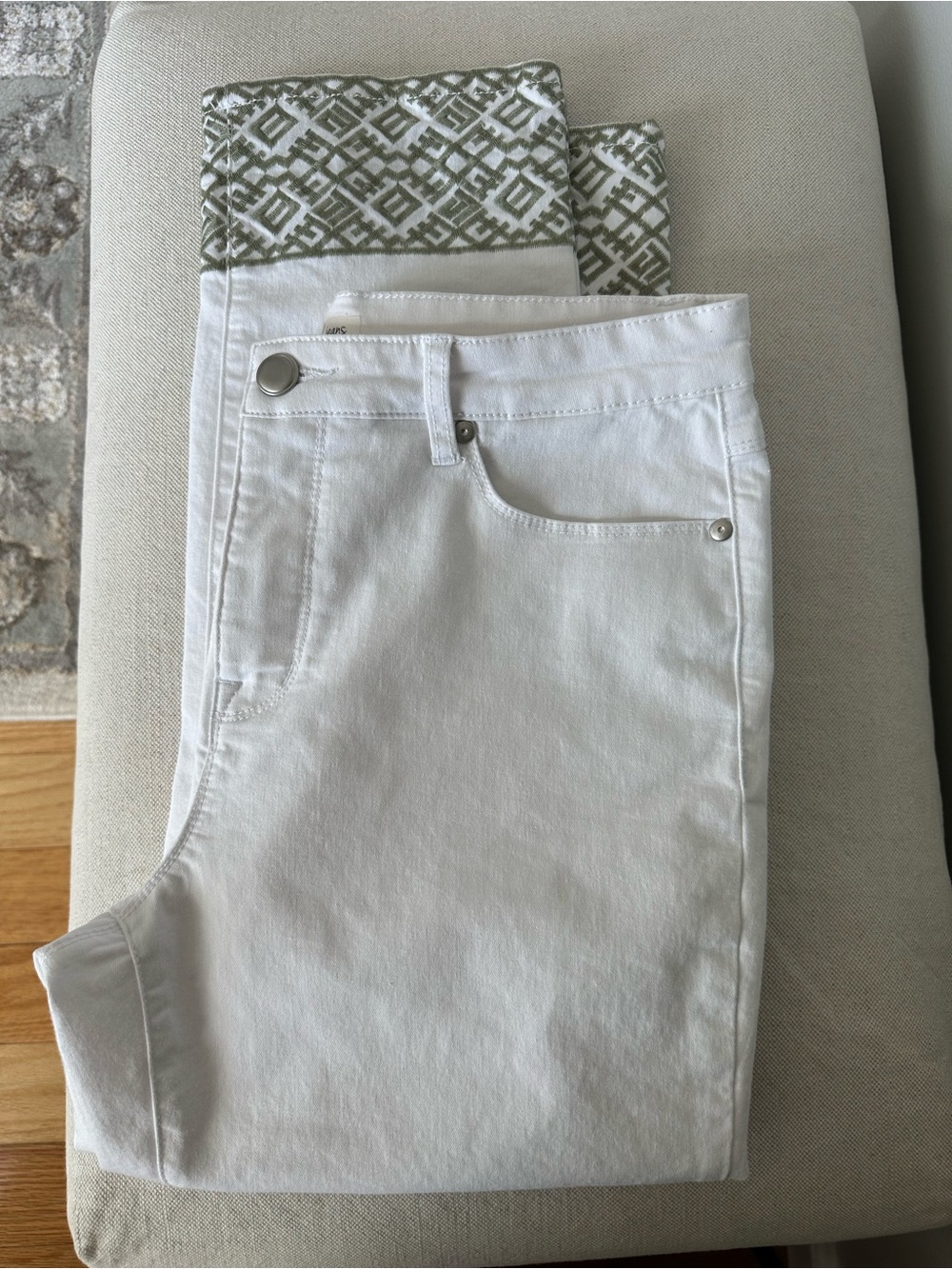 Tribal Bright White Straight-Leg Jeans